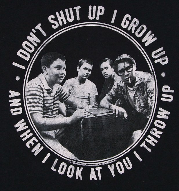 Stand By Me Throw Up Black And Grey Raglan Baseball T-Shirt Stand By Me Throw Up Black And Grey Raglan Baseball T-Shirt