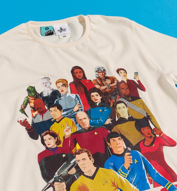 Star Trek Greatest Crew Members Natural T-Shirt