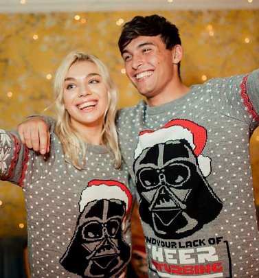 Star Wars Darth Vader Christmas Cheer Knitted Jumper Star Wars Darth Vader Christmas Cheer Knitted Jumper