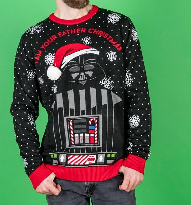 Star Wars Darth Vader I Am Your Father Knitted Christmas Jumper Star Wars Darth Vader I Am Your Father Knitted Christmas Jumper