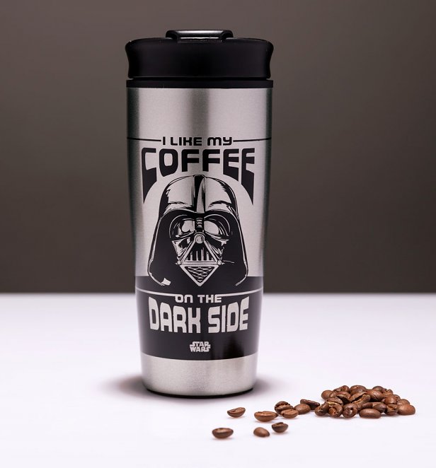 Star Wars Darth Vader I Like My Coffee On The Dark Side Metal Travel Mug 