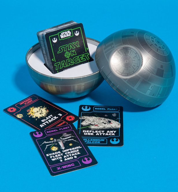Star Wars Death Star Stay On Target Card Game in Tin