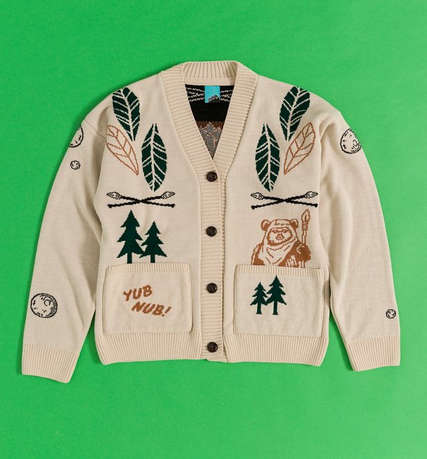 Star Wars Ewok Forest Natural Cardigan Star Wars Ewok Forest Natural Cardigan
