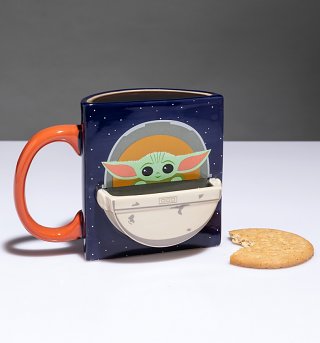 Star Wars Mandalorian The Child Drink Time Mug with Biscuit Holder from Funko Star Wars Mandalorian The Child Drink Time Mug with Biscuit Holder from Funko