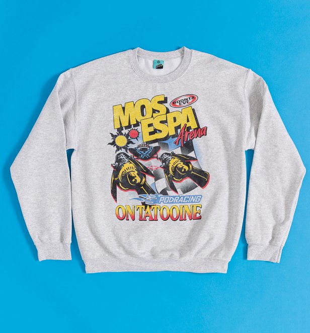 Star Wars Mos Espa Arena Podracing Grey Sweater