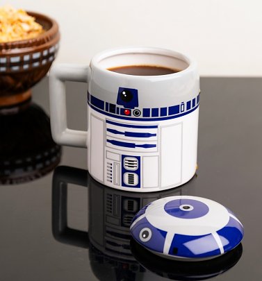 Star Wars R2-D2 Shaped Mug With Lid Star Wars R2-D2 Shaped Mug With Lid