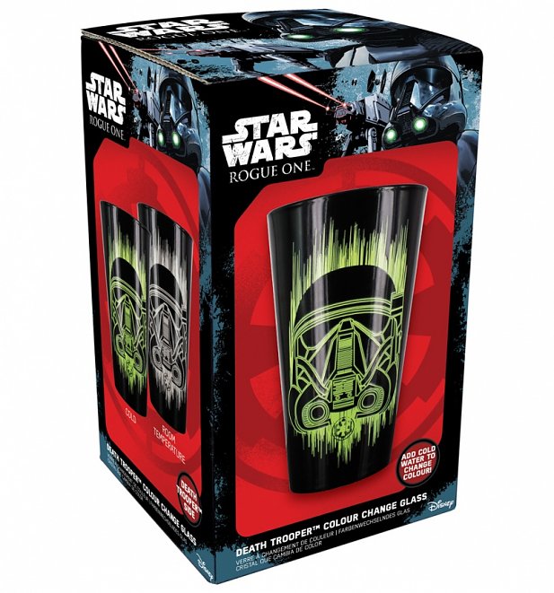 Star Wars Rogue One Death Trooper Colour Change Glass Star Wars Rogue One Death Trooper Colour Change Glass