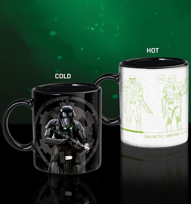 Star Wars Rogue One Death Trooper Heat Changing Mug Star Wars Rogue One Death Trooper Heat Changing Mug