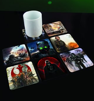 Star Wars Rogue One Set Of 8 3D Coasters Star Wars Rogue One Set Of 8 3D Coasters