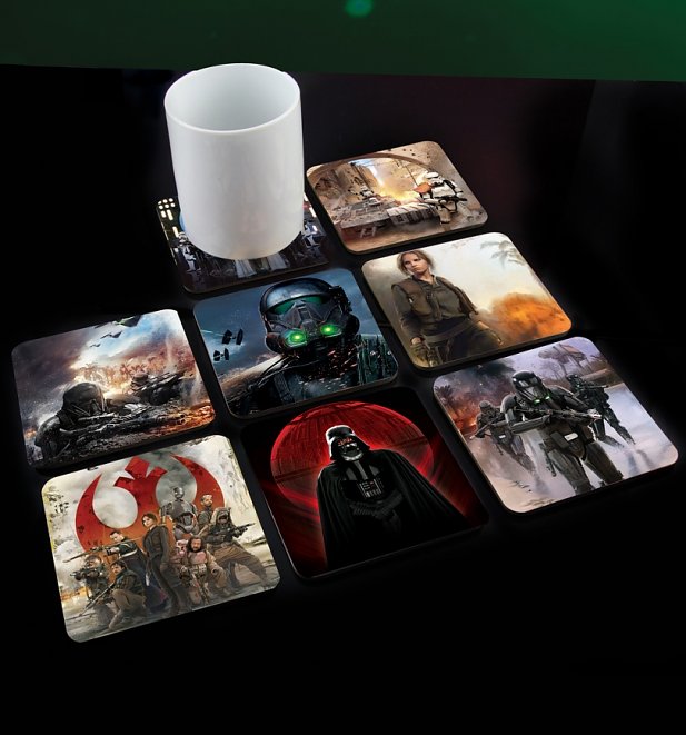 Star Wars Rogue One Set Of 8 3D Coasters Star Wars Rogue One Set Of 8 3D Coasters