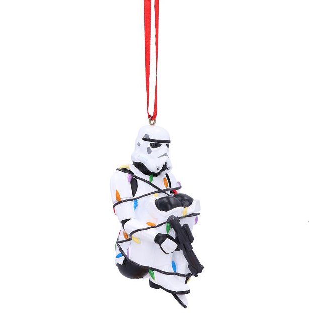 Stormtrooper In Fairy Lights Decorative Hanging Ornament 9cm