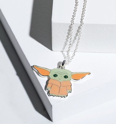 Star Wars The Mandalorian Baby Yoda Enamel Necklace Star Wars The Mandalorian Baby Yoda Enamel Necklace