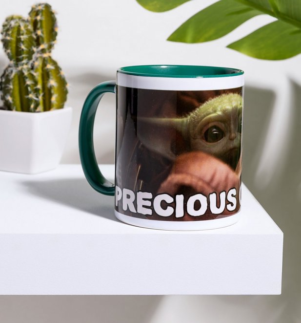 Star Wars The Mandalorian Baby Yoda Precious Cargo Green Handle Mug