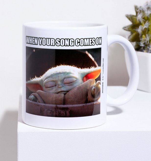 Star Wars The Mandalorian Baby Yoda Song Mug
