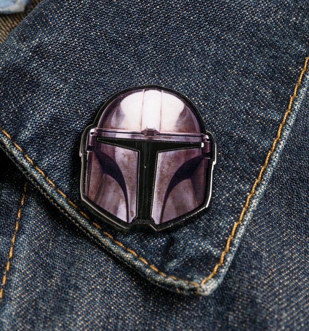 Star Wars The Mandalorian Helmet Enamel Pin Badge Star Wars The Mandalorian Helmet Enamel Pin Badge