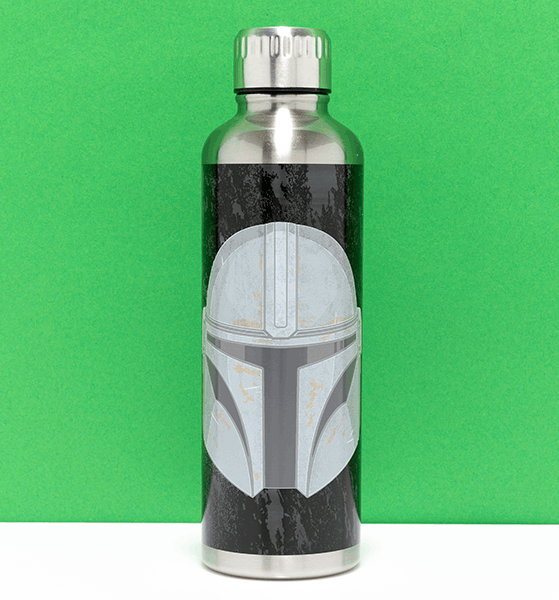 Star Wars The Mandalorian Metal Water Bottle Star Wars The Mandalorian Metal Water Bottle