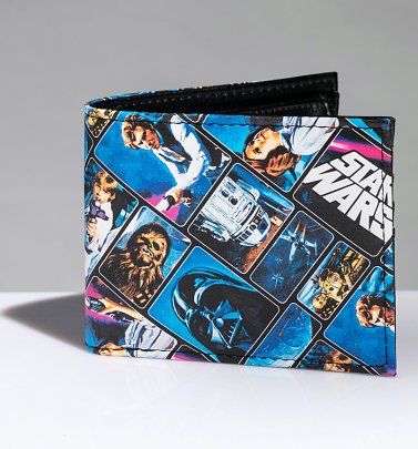 Star Wars Vintage Print All Over Print Bi-Fold Wallet from Difuzed Star Wars Vintage Print All Over Print Bi-Fold Wallet from Difuzed