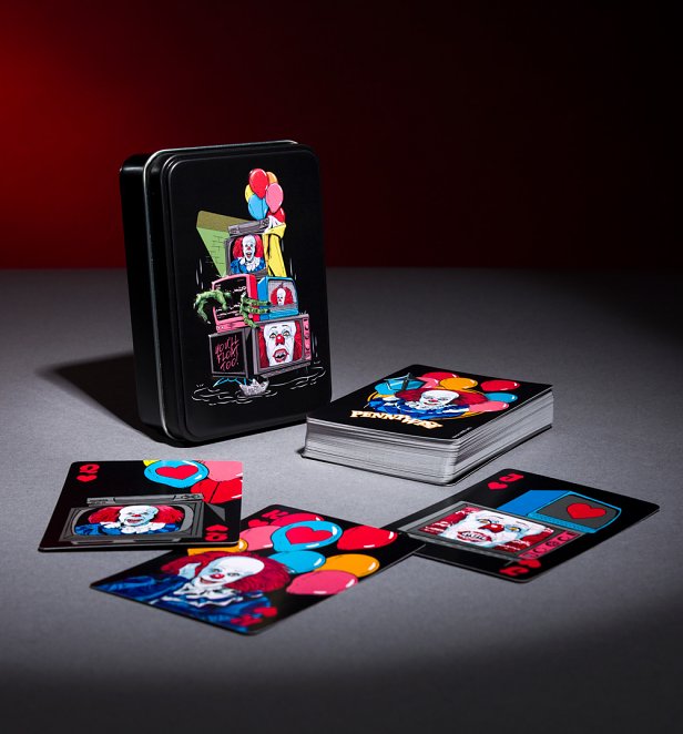 Stephen King's It Pennywise Playing Cards In A Tin Stephen King's It Pennywise Playing Cards In A Tin