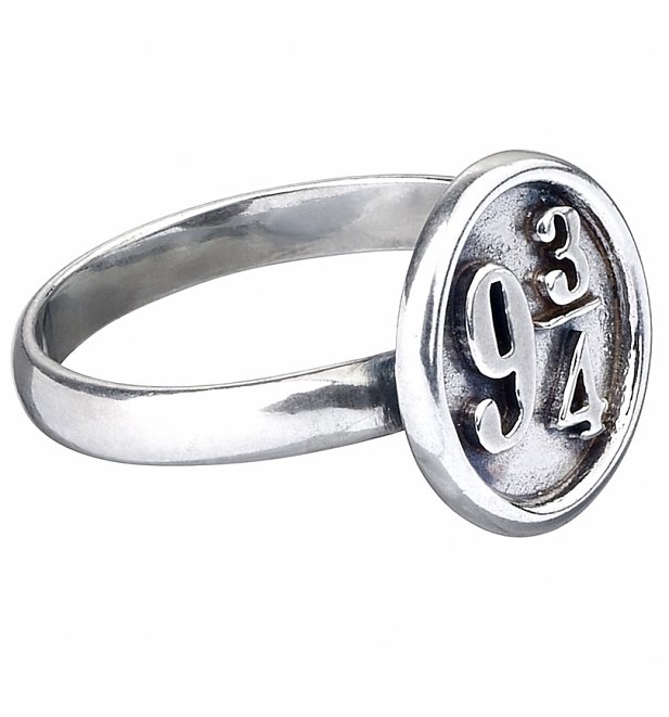 Sterling Silver Harry Potter Platform 9 And 3/4 Ring Sterling Silver Harry Potter Platform 9 And 3/4 Ring
