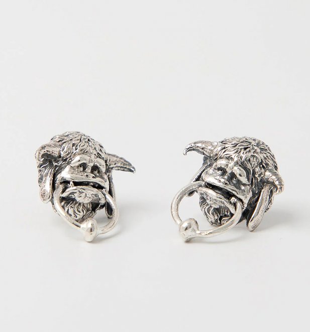 Sterling Silver Labyrinth Ludo Stud Earrings Sterling Silver Labyrinth Ludo Stud Earrings
