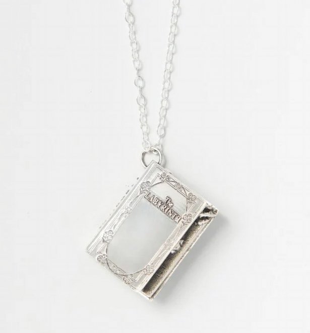 Sterling Silver Labyrinth Story Book Necklace Sterling Silver Labyrinth Story Book Necklace