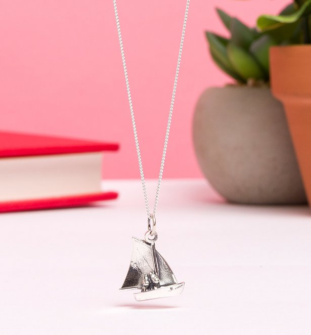 Sterling Silver Moomin Sailing Boat Necklace Sterling Silver Moomin Sailing Boat Necklace