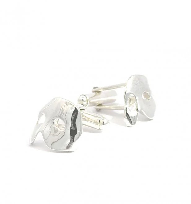 Sterling Silver Phantom of the Opera Mask Cufflinks Sterling Silver Phantom of the Opera Mask Cufflinks