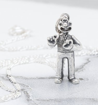 Sterling Silver Wallace And Gromit Wallace Necklace Sterling Silver Wallace And Gromit Wallace Necklace