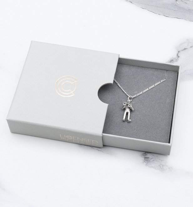 Sterling Silver Wallace And Gromit Wallace Necklace