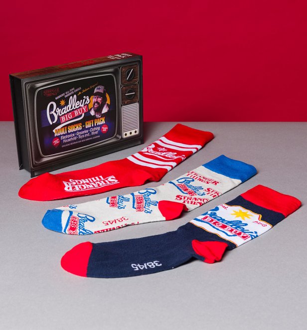 Stranger Things Bradley's Big Buy Pack Of 3 Socks