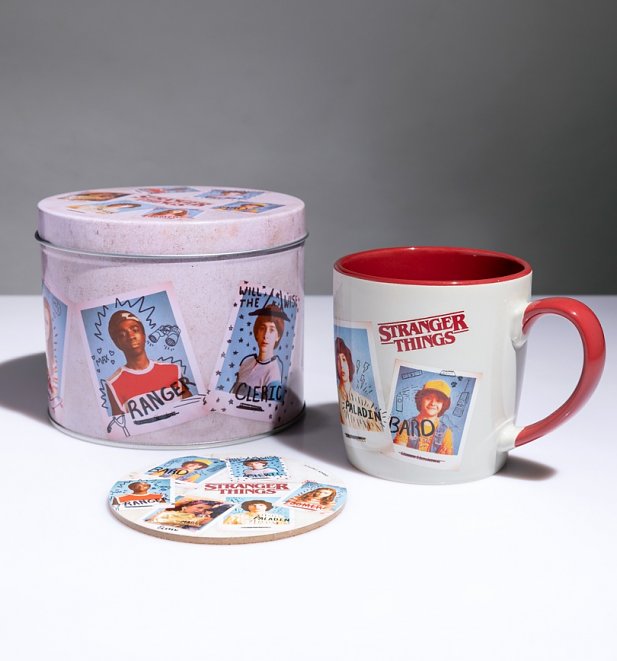 Stranger Things Coffee Mug and Coaster in Tin