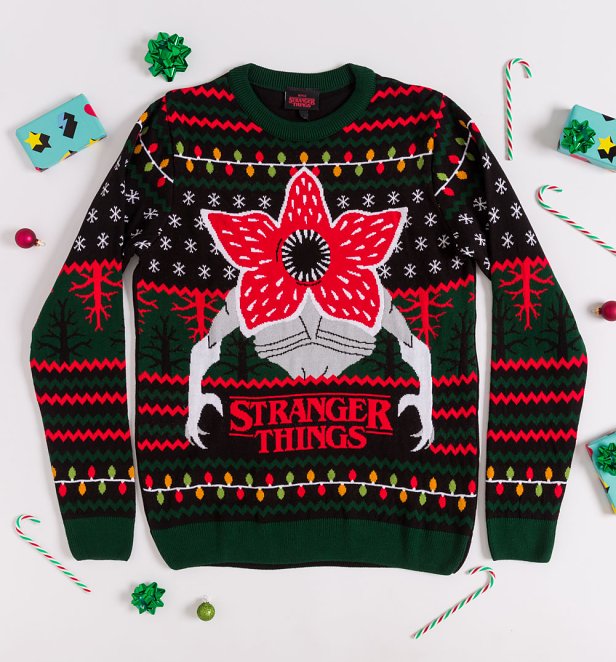 Stranger Things Demogorgon Fairisle Knitted Jumper