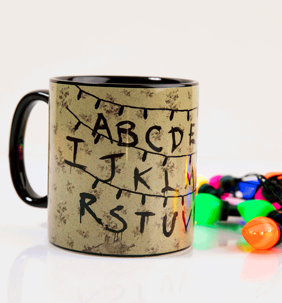 Stranger Things Heat Changing Alphabet Lights Mug Stranger Things Heat Changing Alphabet Lights Mug