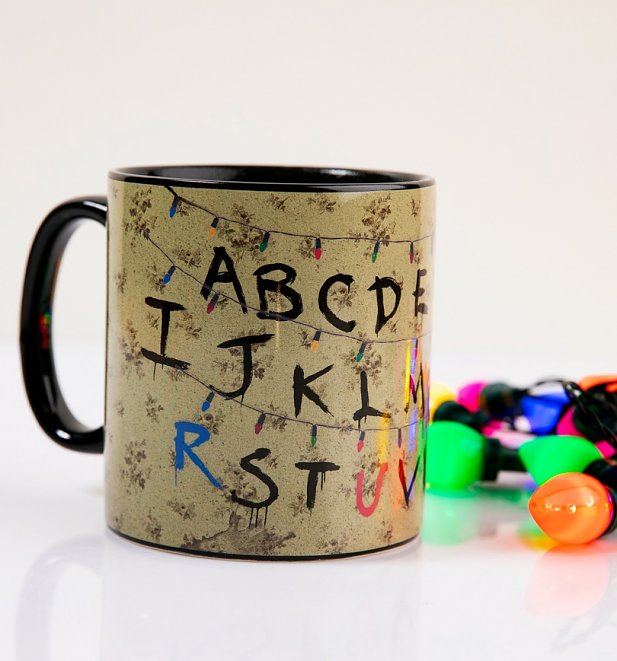 Stranger Things Heat Changing Alphabet Lights Mug Stranger Things Heat Changing Alphabet Lights Mug