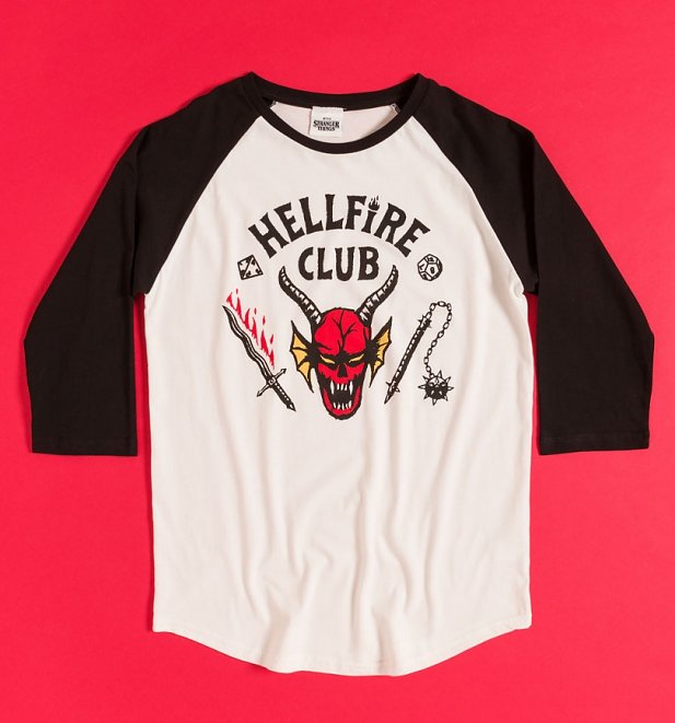 Stranger Things Hellfire Club 3/4 Sleeve Baseball T-Shirt