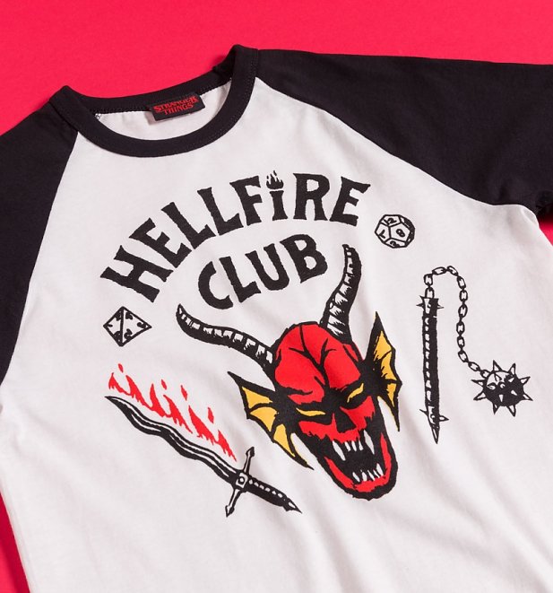 Stranger Things Hellfire Club Baseball T-Shirt