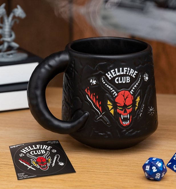 Stranger Things Hellfire Club Demon Embossed Mug