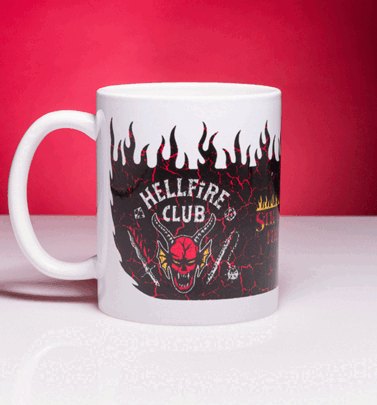 Stranger Things Hellfire Club Fireball Him Mug