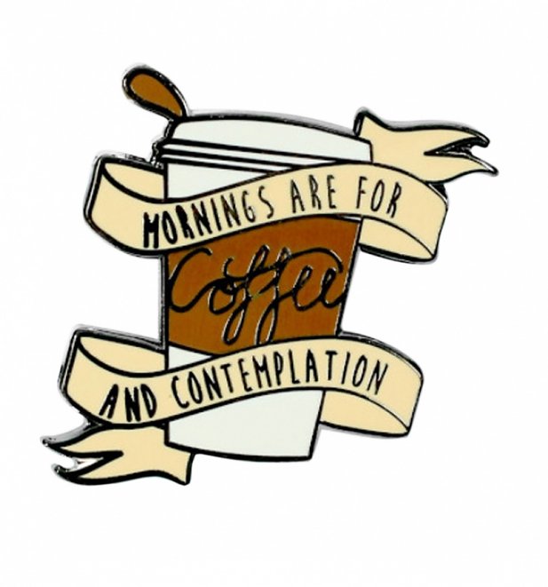 Stranger Things Inspired Mornings Are For Coffee and Contemplation Enamel Pin from Punky Pins Stranger Things Inspired Mornings Are For Coffee and Contemplation Enamel Pin from Punky Pins