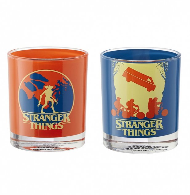 Stranger Things Set Of Two Glass Tumblers from Funko Stranger Things Set Of Two Glass Tumblers from Funko