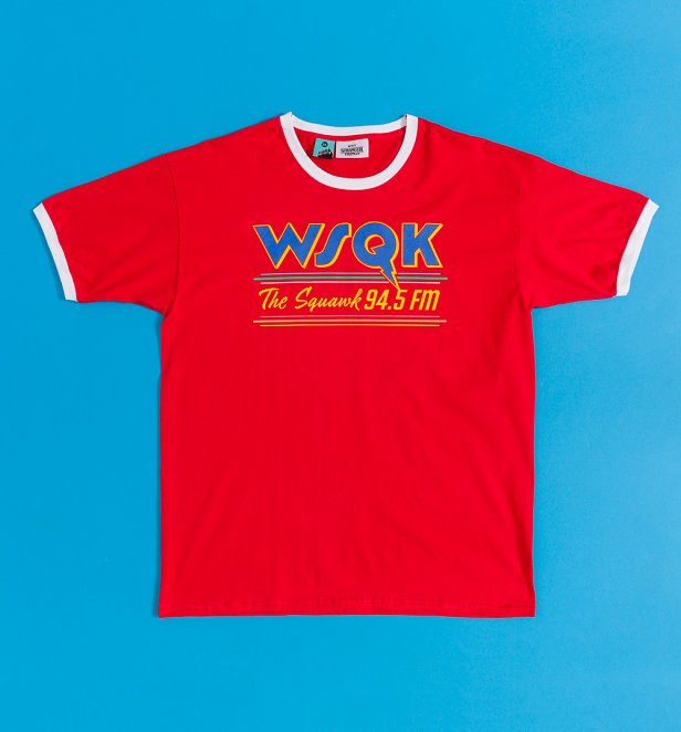 Maglietta Stranger Things Donna – T-Shirt Rossa Con Outline, Ufficiale Netflix