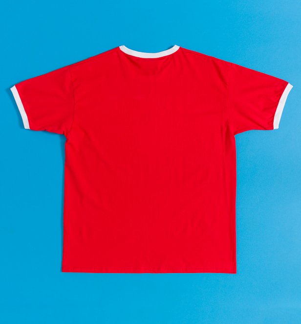 Stranger Things WSQK Logo Red Ringer T-Shirt