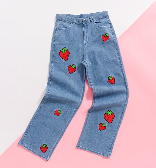 Strawberry Shortcake Patch Denim Jeans from Cakeworthy