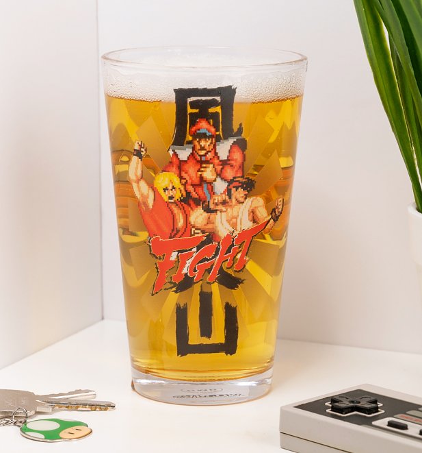 Street Fighter Fight Large Glass Street Fighter Fight Large Glass