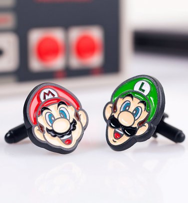 Super Mario Brothers Cufflinks from Difuzed Super Mario Brothers Cufflinks from Difuzed