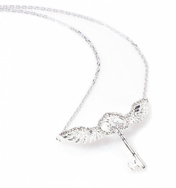 Swarovski Crystal Embellished Harry Potter Flying Key Necklace Swarovski Crystal Embellished Harry Potter Flying Key Necklace