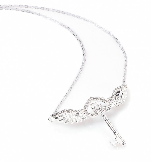 Swarovski Crystal Embellished Harry Potter Flying Key Necklace Swarovski Crystal Embellished Harry Potter Flying Key Necklace