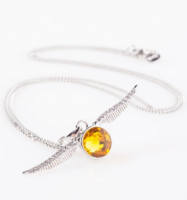 Swarovski Crystal Embellished Harry Potter Golden Snitch Necklace Swarovski Crystal Embellished Harry Potter Golden Snitch Necklace