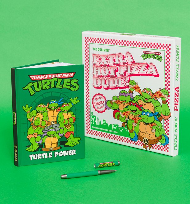 Teenage Mutant Ninja Turtles Pizza Box Premium Notebook and Pen Teenage Mutant Ninja Turtles Pizza Box Premium Notebook and Pen