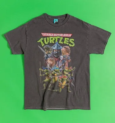 Men's Teenage Mutant Ninja Turtles Knit Fictitious Character Printed Pajama  Pants - Black L